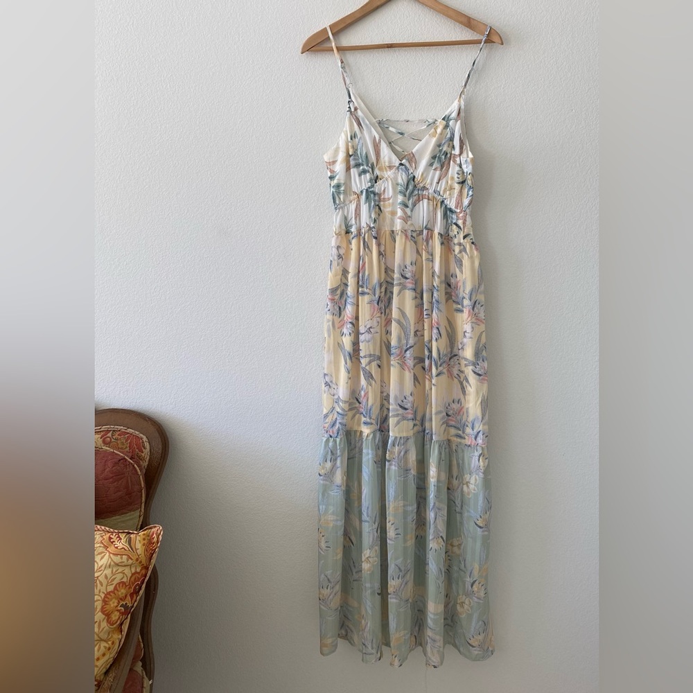 Fanco Summer Breeze Floral Tiered Maxi Sundress